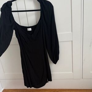 Wilfred Black Mini Dress with long Sleeves